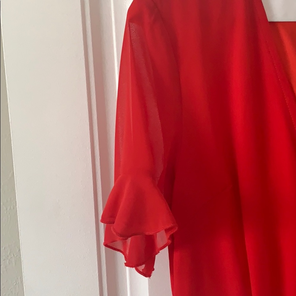 PrettyLittleThing Ruffle Layer Dress FINAL PRICE - Picture 3 of 6